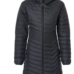 Columbia Women's Black Long Puffer Coat